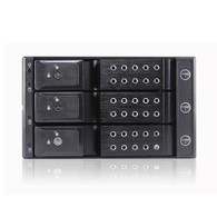 iStarUSA BPN-DE230P-BLACK 2x5.25" to 3x3.5" HDD 12g rack with independent power switch