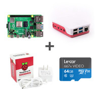 Raspberry Pi 4 Model B 8GB Red Power USB 5.1V with Micro SD card Combo Set