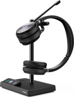 Yealink WH62 Duo Teams Wireless Noise Canceling Headset - Connects & Works with USB Enabled Desk Phones, Computers