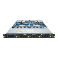 Gigabyte 1U Rack Server Barebone - AMD EPYC 9004, Dual CPU, 3x Gen3 M.2, 24x DIMMs, 8x Gen4 NVMe/SATA/SS Bays (R183-Z91 rev. AAD1)