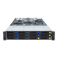 Gigabyte 2U Rack Server Barebone- Intel Gen4/Gen5 Intel Xeon Scalable,  Dual CPU, 12+2 Gen4 NVMe/SATA/SAS Bays (R283-S90 rev. AAE1)