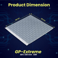 Gelid Solutions GP-Extreme 12W- Thermal Pad  120 x 120 x 2.0 mm Excellent Heat Conduction, Single Pack TP-GP01-S-D