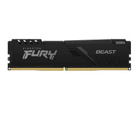 Kingston FURY Beast 32GB 3200MHz DDR4 CL16 Desktop Memory Single Module, Black  KF432C16BB/32