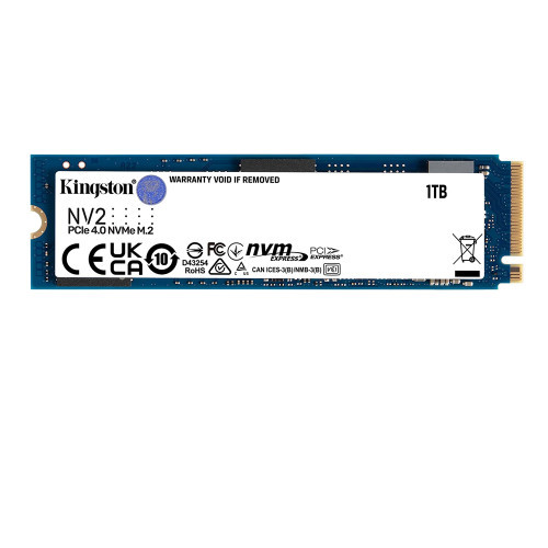 内蔵型SSD Kingston SNV2S 4TB SSD Kingston SNV2S/4000G NV2 4TB M.2 2280 NVMe Internal SSD, PCIe 4.0