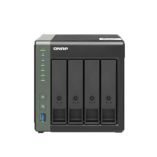 QNAP 4 Bay NAS with Quad-core Processor, 4 GB DDR4 RAM and 2.5GbE