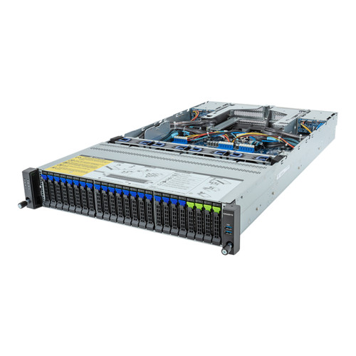 Gigabyte 1U Rack Server Barebone - AMD EPYC 9004, Dual CPU, 3x M.2