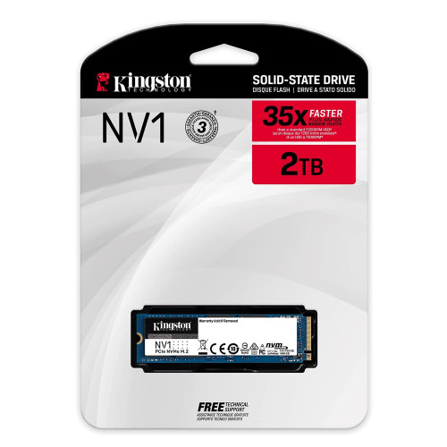 Kingston SNVS/2000G NV1 2TB M.2 2280 NVMe PCIe Internal SSD Up to