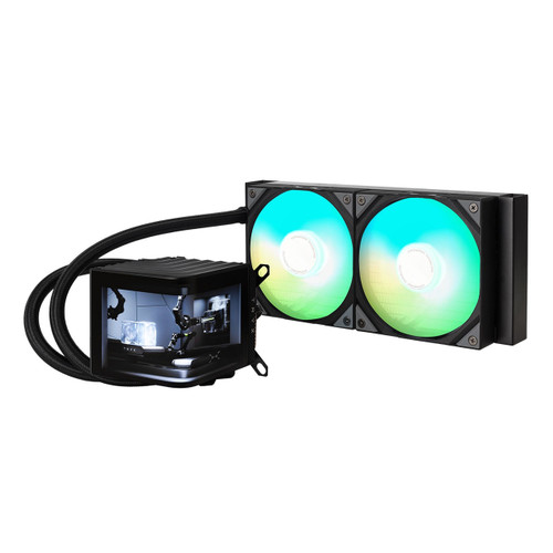 TRYX Panorama 240 Muti-Compatible ARGB AMOLED L-Shaped 3D