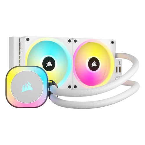 Corsair iCUE Link H100i Liquid CPU Cooler 240mm AIO QX120 RGB Fans