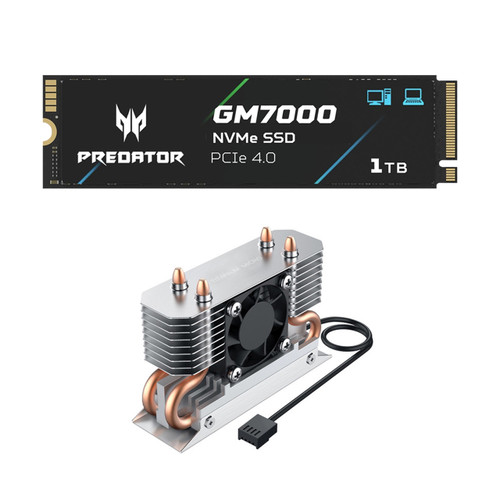 Acer Predator GM7000 1TB NVMe Gen4 Gaming SSD w/ Titanium Micro