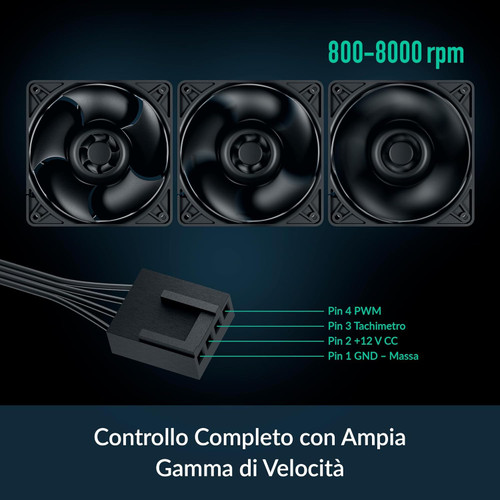 Arctic S12038-8K - 120mm Case Fan - dual ball bearing - max 8000