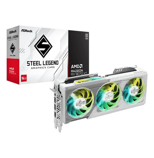 ASRock VG-9070XT SL16G AMD Radeon RX 9070 XT Steel Legend 16GB