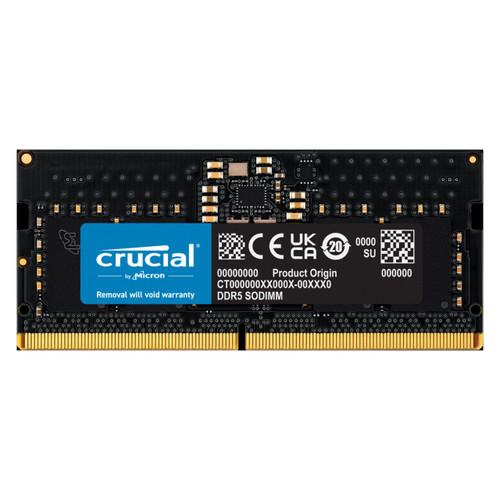 Crucial RAM 16GB DDR5 5600MT/s or 5200MT/s or 4800MT/s Laptop
