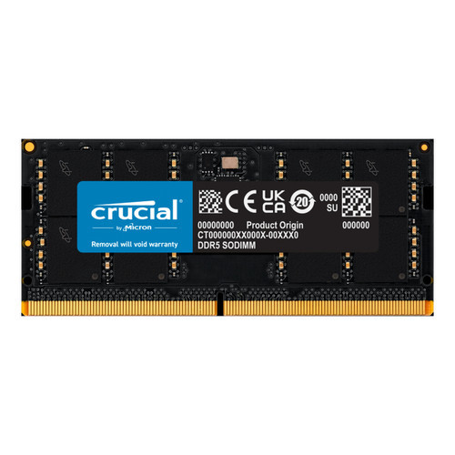 Crucial CT32G52C42S5 32GB DDR5 RAM, 5200MHz (or 4800MHz) Laptop Memory, Compatible w/ 3th Gen Intel Core,AMD Ryzen 7000