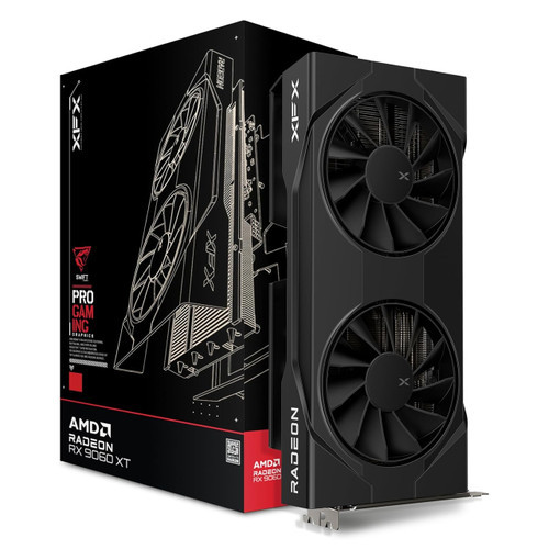 XFX RX-96TSW8GBQ Swift AMD Radeon RX 9060 XT OC Gaming Edition with 8GB GDDR6 HDMI 2xDP, AMD RDNA 4