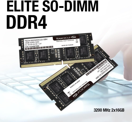 TEAMGROUP TED416G3200C22-S01 Elite DDR4 16GB Single 3200MHz PC4