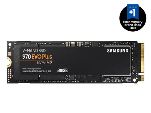 Samsung MZ-V7S500B/AM 970 EVO Plus Series 500GB PCIe NVMe M.2 Internal SSD