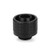 Thermal Grizzly TG-DM-FIT-0001 DeltaMate ST16 Soft-Tube Water Cooling Compression Fitting G1/4'' Thread, CNC-Machined Brass Matte-Black, Knurled Compression Ring for 10 mm ID / 16 mm OD Flexible Tubing