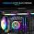 DarkFlash DF-DG360D-BK Liquid CPU Coole ARGB PWM Daisy Chain Connection Fans AIO Compatible w/Intel 1851/1700,AMDAM4/AM5