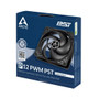 Arctic ACFAN00120A Pressure Optimized 120mm Fan w/ PWM and PST - Black