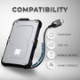 Titanium One Portable External SSD 500GB USB 3.2 Gen 2 IP66 Water/Dust/Shock Proof for PC Laptop Mac Android Game Console