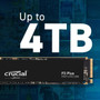 Crucial P3 Plus 2TB PCIe Gen4 3D NAND NVMe M.2 SSD up to 5000MB/s Solid State Drive CT2000P3PSSD8