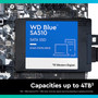 WD 250GB WD Blue SA510 SATA Internal Solid State Drive SSD - SATA III 6 Gb/s, 2.5"/7mm, Up to 555 MB/s (WDS250G3B0A)