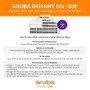 Aruba JL811A#ABA  Instant On 1830 8-Port Gb | 4-Port Class 4 PoE Smart Switch (65W) - 8X 1G |Fanless | US Cord
