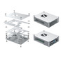 AAAwave Raspberry Pi Aluminum Alloy Case w/ Laminated Frame and Heat Sink Combo Kit