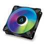 ARCTIC P14 PWM PST A-RGB 0dB - Case Fan, 140 mm PWM, Optimised for Static Pressure, Semi-Passive: 0-1900 RPM, 5V 3 Pin A-RGB LED, Single Fan - Black Model ACFAN00239A