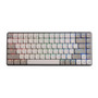 Azio Cascade Low Profile/Slim Wireless Backlit Mechanical Keyboard, Space Gray Base, Beige KC - Forest Light CSG20301