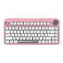 AZIO IK408 IZO Wireless Mechanical Keyboard with Red Switches in Pink Blossom