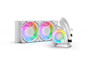 EKWB White CR-240 Nucleus AIO 240mm Lux D-RGB Liquid CPU Cooler EK FPT 120mm Fan Compatible with Intel & AMD