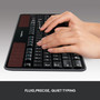 Logitech 920-002912 K750 Wireless Solar Keyboard for Windows,with USB Unifying Receiver, Ultra-Thin, Laptop - Black