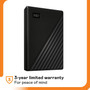 WD 4TB My Passport Portable External Hard Drive with backup software and password protection, Black - WDBPKJ0040BBK-WESN