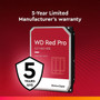 WD 20TB WD Red Pro NAS Internal Hard Drive HDD - 7200 RPM, SATA 6 Gb/s, CMR, 512 MB Cache, 3.5" WD201KFGX