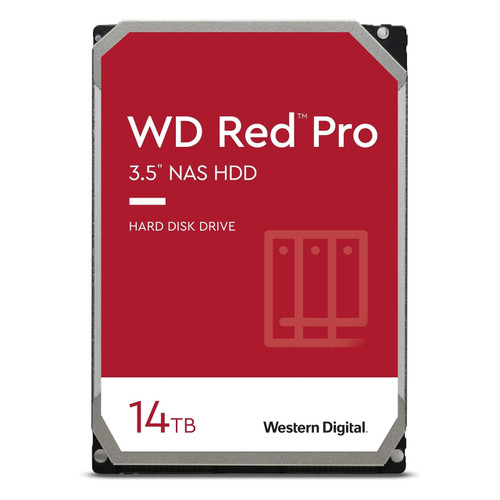 WD 14TB Red Pro NAS Internal Hard Drive HDD - 7200 RPM, SATA 6 Gb/s, CMR,  512 MB Cache, 3.5 (WD142KFGX)