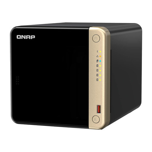 QNAP 4ベイ NAS 本体 QNAP 4 Bay Desktop NAS with Intel Celeron Quad-core Processor, M.2