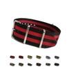 Double Stripe - 4-Square Ring Ballistic Strap (Stripes) - Main | Thewatchprince.com