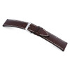 Mocha RIOS1931 New Orleans, Embossed Leather Alligator Print Watch Band | TheWatchPrince.com