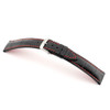 Black RIOS1931 Vegas, Embossed Alligator Grain Watch Band with Red Stitching | TheWatchPrince.com