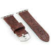 Brown Oiled Gator | Embossed Leather Watch Band for Apple Watch