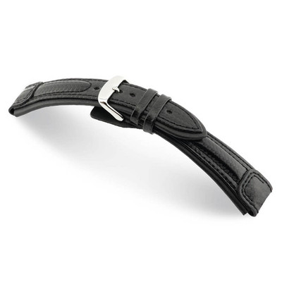 Black RIOS1931 Montreal, Carbon Sport Watch Band | TheWatchPrince.com