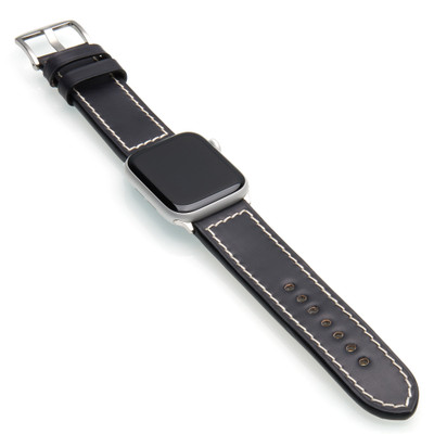 Black Shell Cordovan Watch Band | For Apple Watch