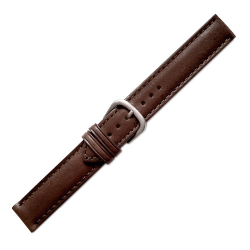 Adjustable Buckle Strap - Tan Leathers w/ Yellow Stitching - 19mm
