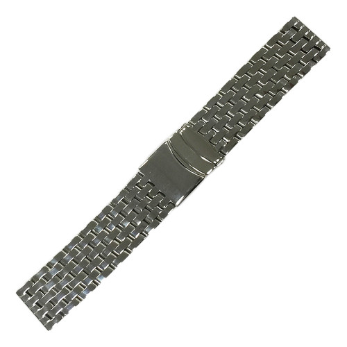Hadley Roma Men's Black Stainless Steel Rolex Oyster Style Link Metal Watch Band 19mm