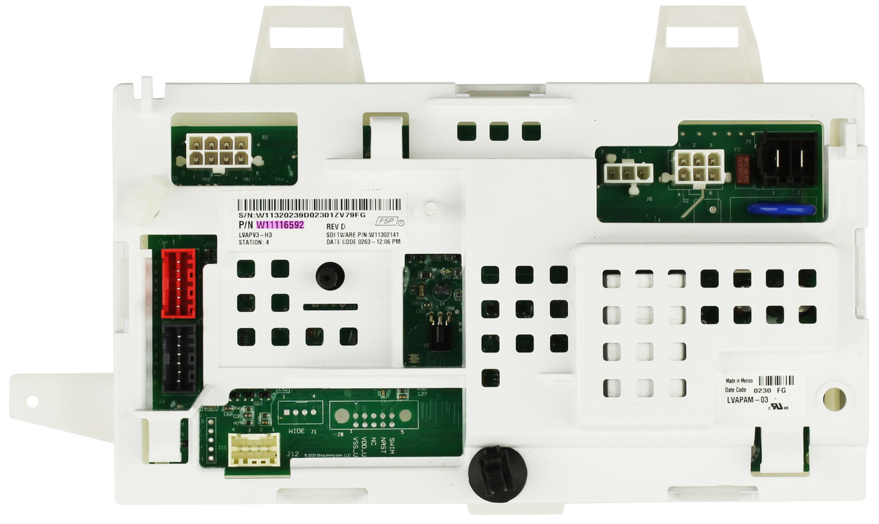 Maytag Whirlpool W11116592 Washer Control Board Assembly MVWX655DW1