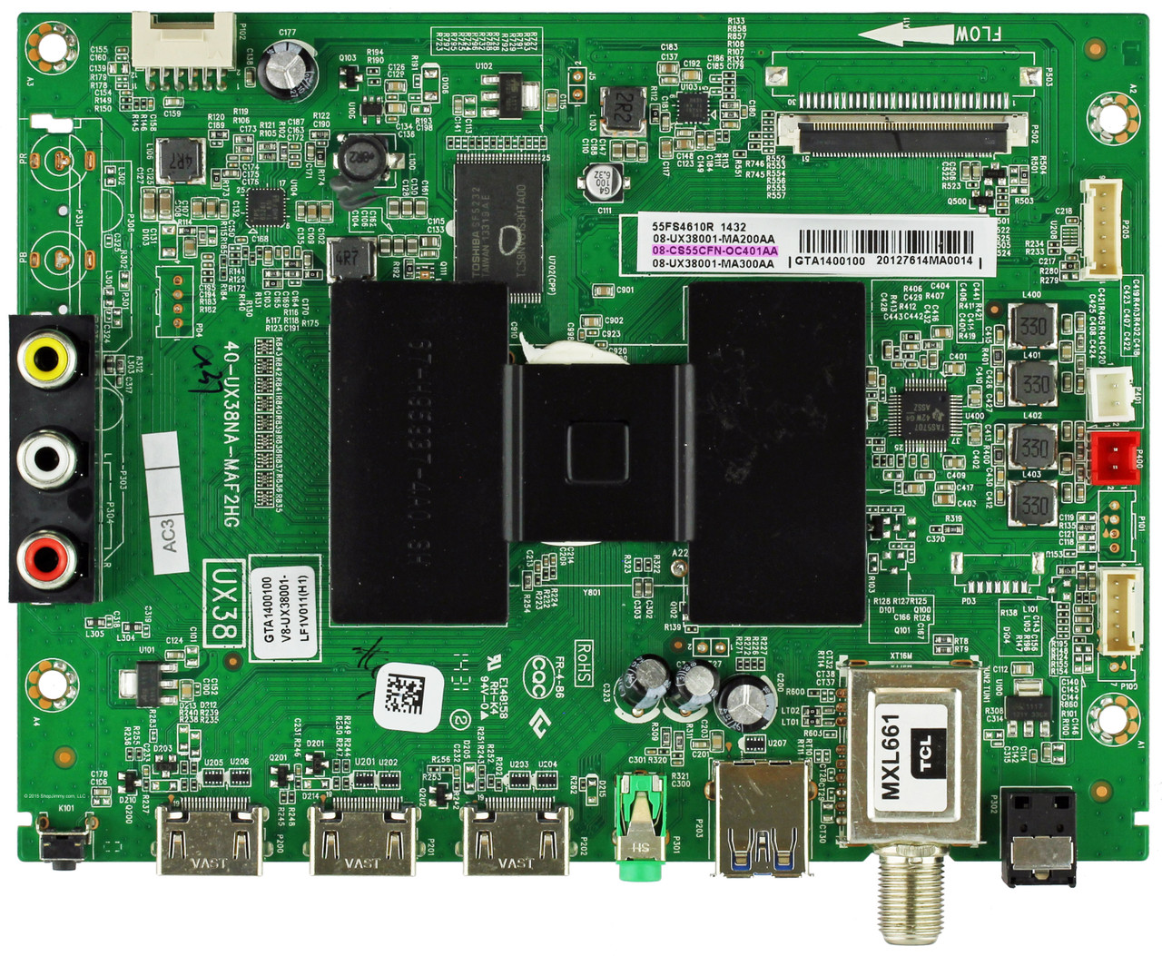 TCL 08-CS55CFN-OC401AA Main Board for 55FS4610RTBAA