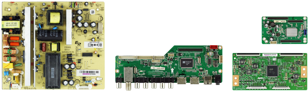 RCA LED65G55R120Q Serial # beginning 4534-LE65G55-B2 W/GREEN T-con) LED TV Repair Parts Kit