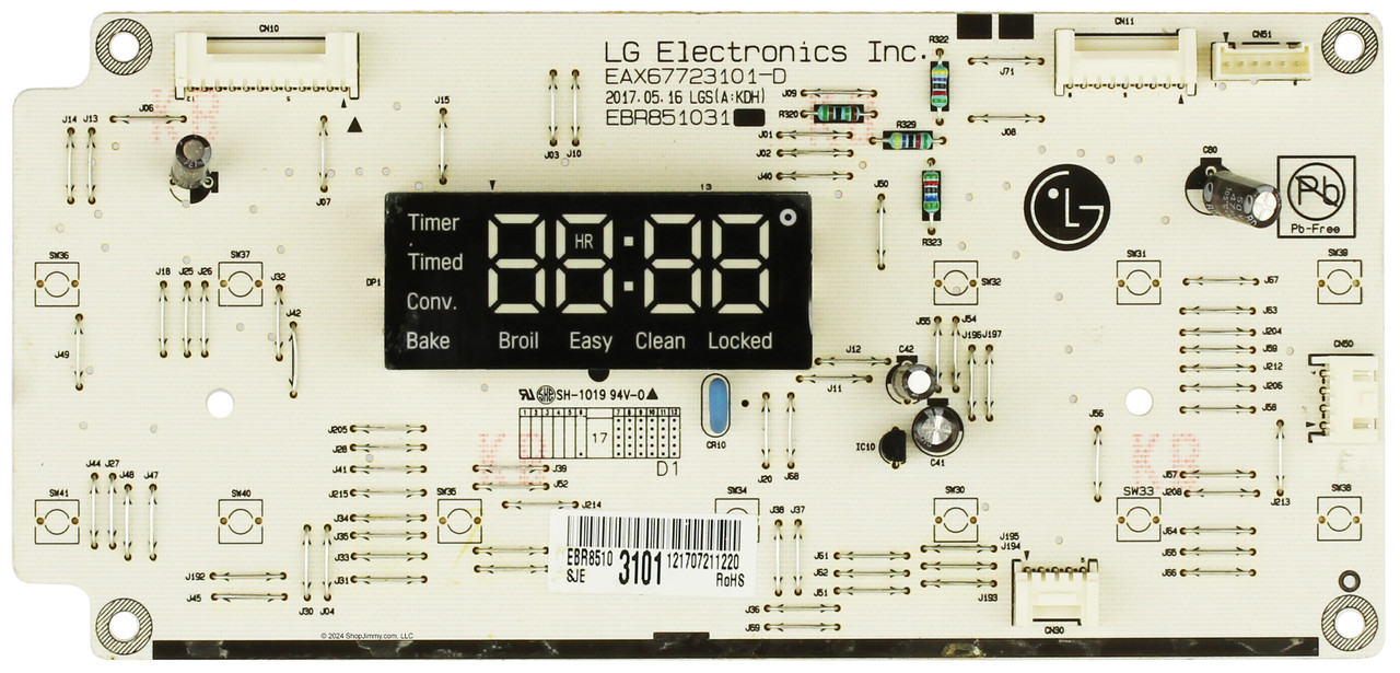 LG Range EBR85103101 Control Board